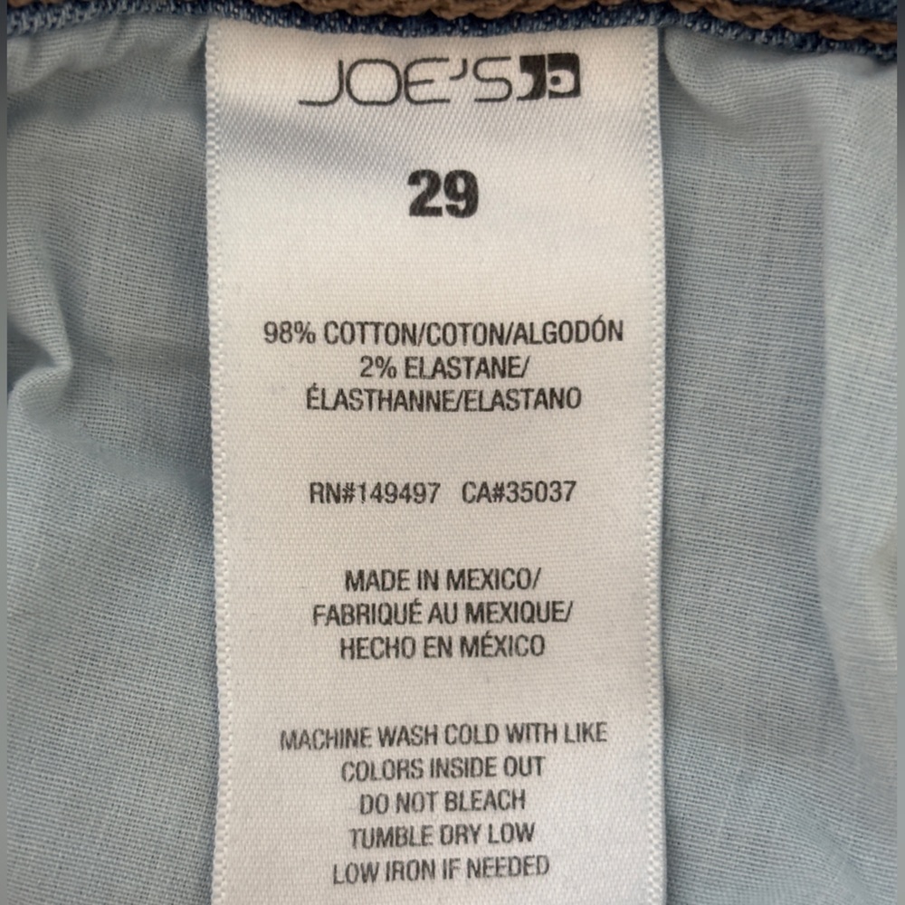 Joe’s Jeans Women’s Lara Distressed Straight Ankle Jeans Brampton Blue Size 29 - Picture 12 of 13